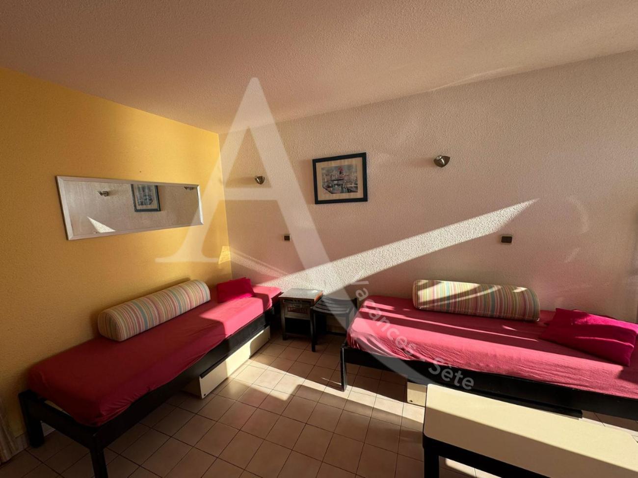 Studio 4 Pers, Pkg, 1Ere Ligne Mer, Piscine, Tennis Sete Exterior photo